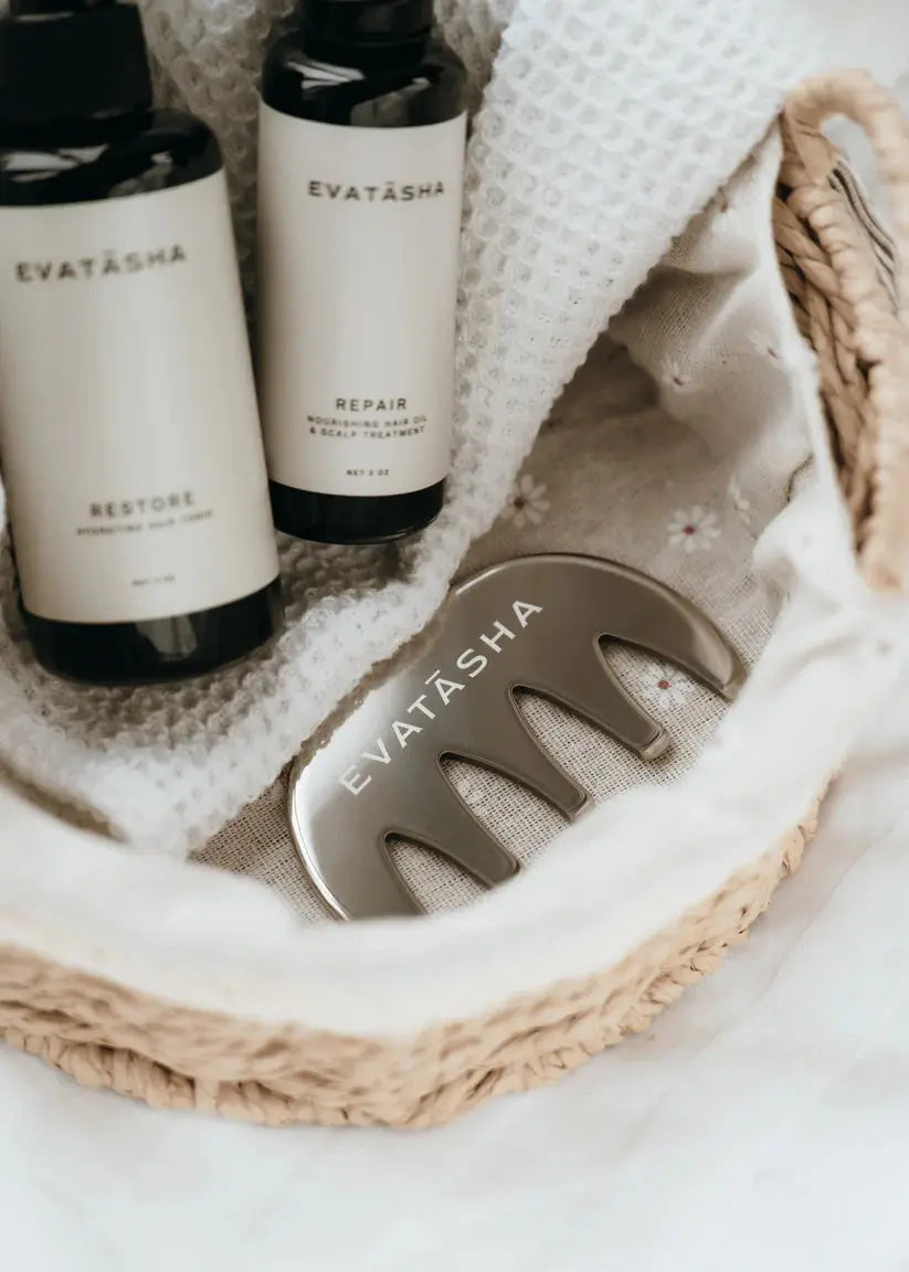 Evatasha Stainless Steel Scalp Gua Sha - Essentiallydestinyy