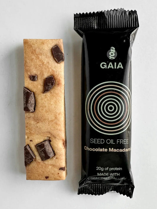 Gaia Seed Oil Free Chocolate Macadamia Protein Bar - Essentiallydestinyy