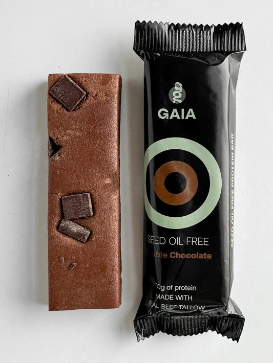 Gaia Seed Oil Free Double Chocolate Sea Salt Protein Bar - Essentiallydestinyy