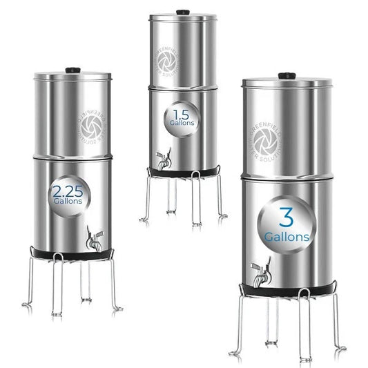 Greenfield Water Brand Stainless Steel Gravity Feed System