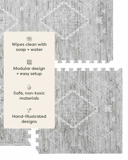 House of Noa Baby Play Mat, 4x6 Willow Ula, Set of 6 - Essentiallydestinyy