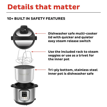 Instant Pot® Duo™ 8-quart Multi-Use Pressure Cooker, V5 - Essentiallydestinyy