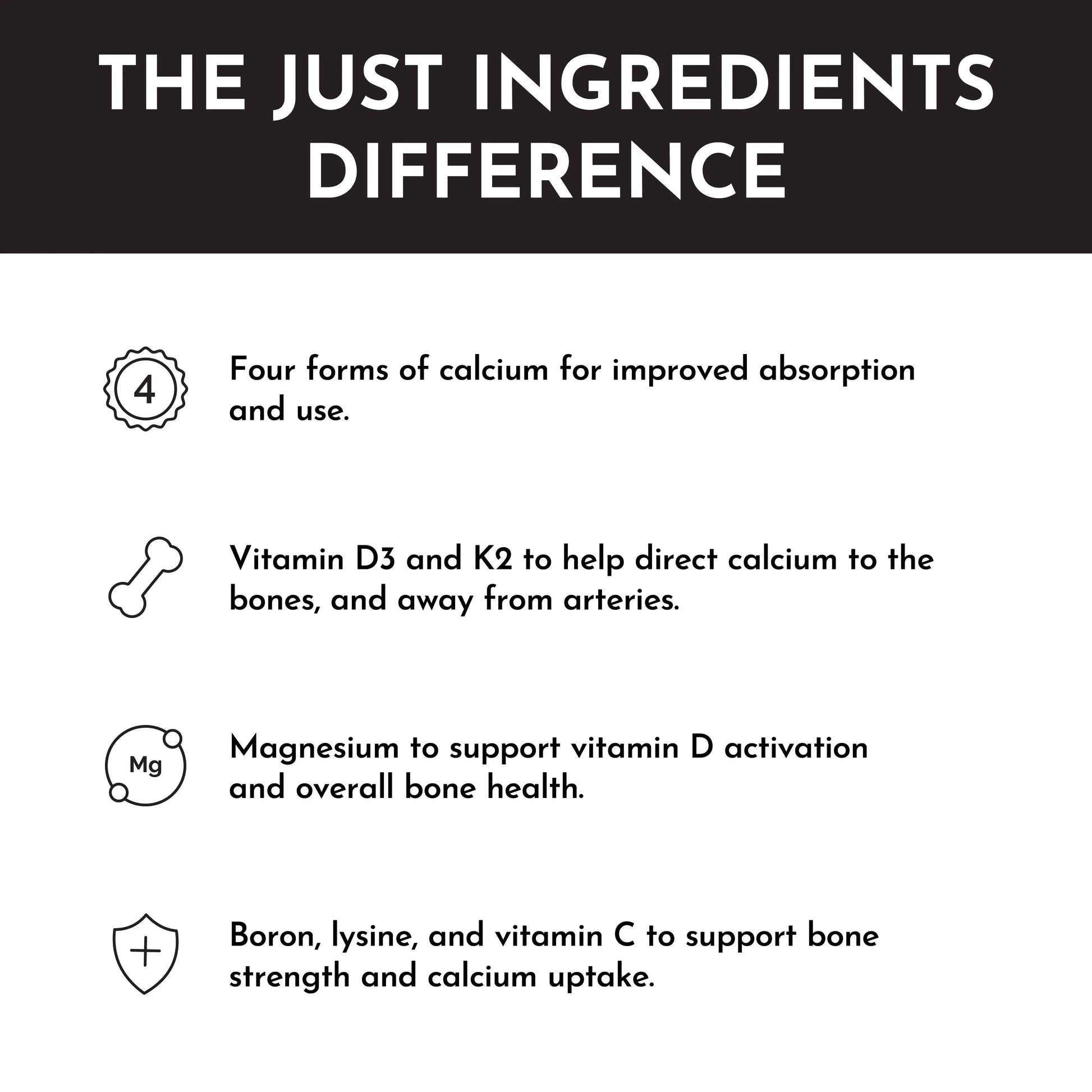 Just Ingredients Calcium Complex - Essentiallydestinyy
