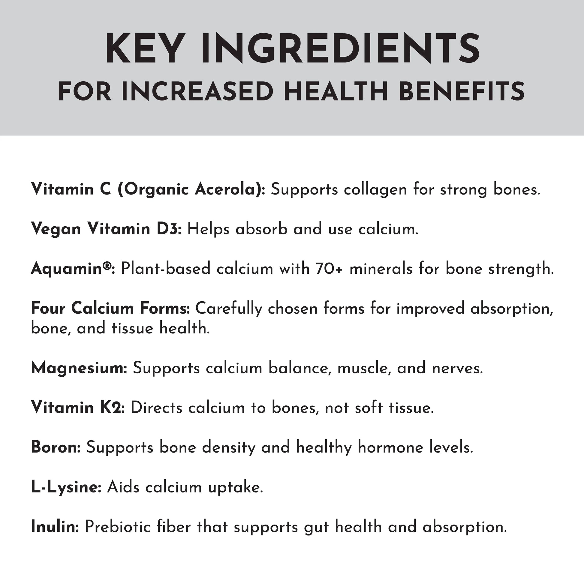Just Ingredients Calcium Complex - Essentiallydestinyy