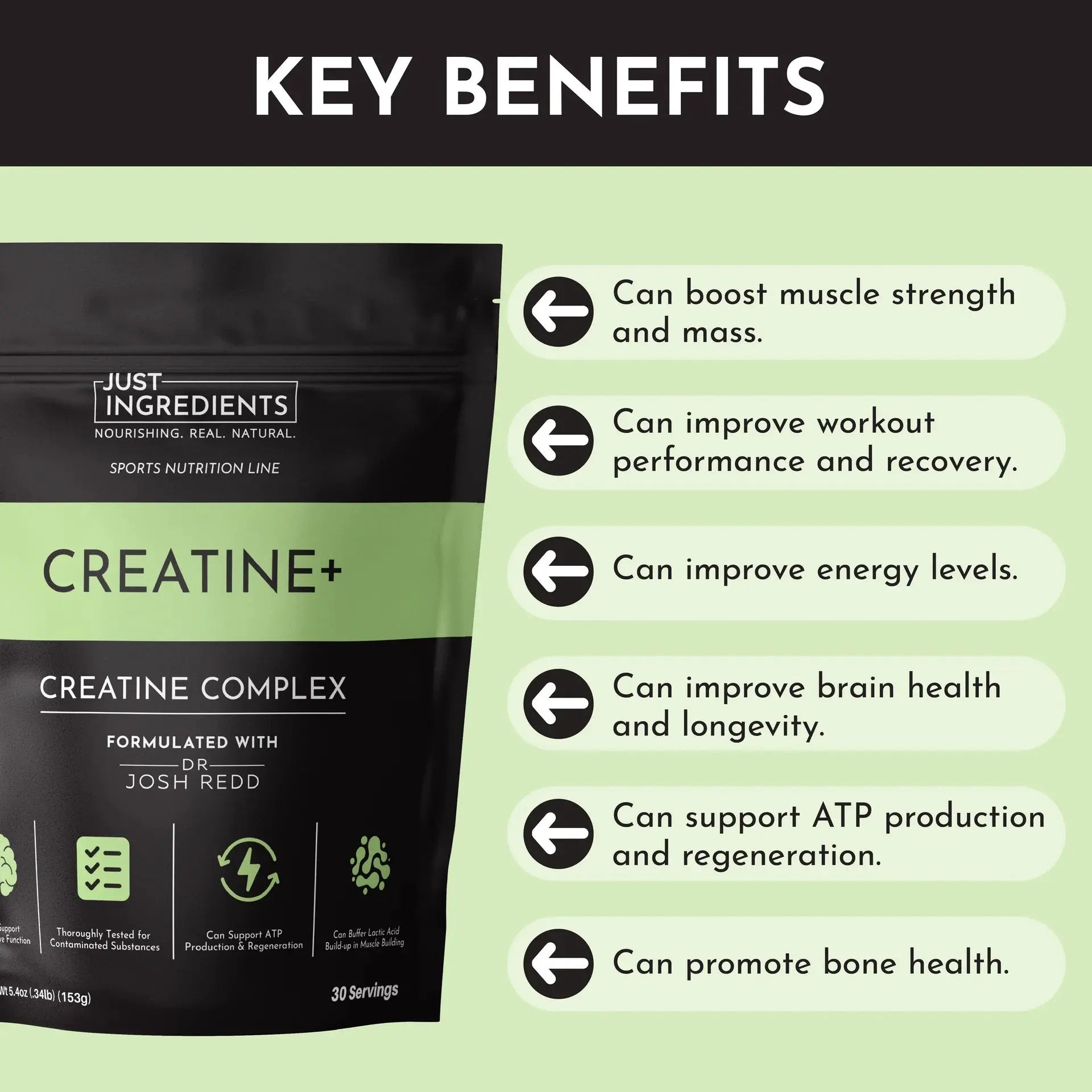 Just Ingredients Creatine+ - Essentiallydestinyy