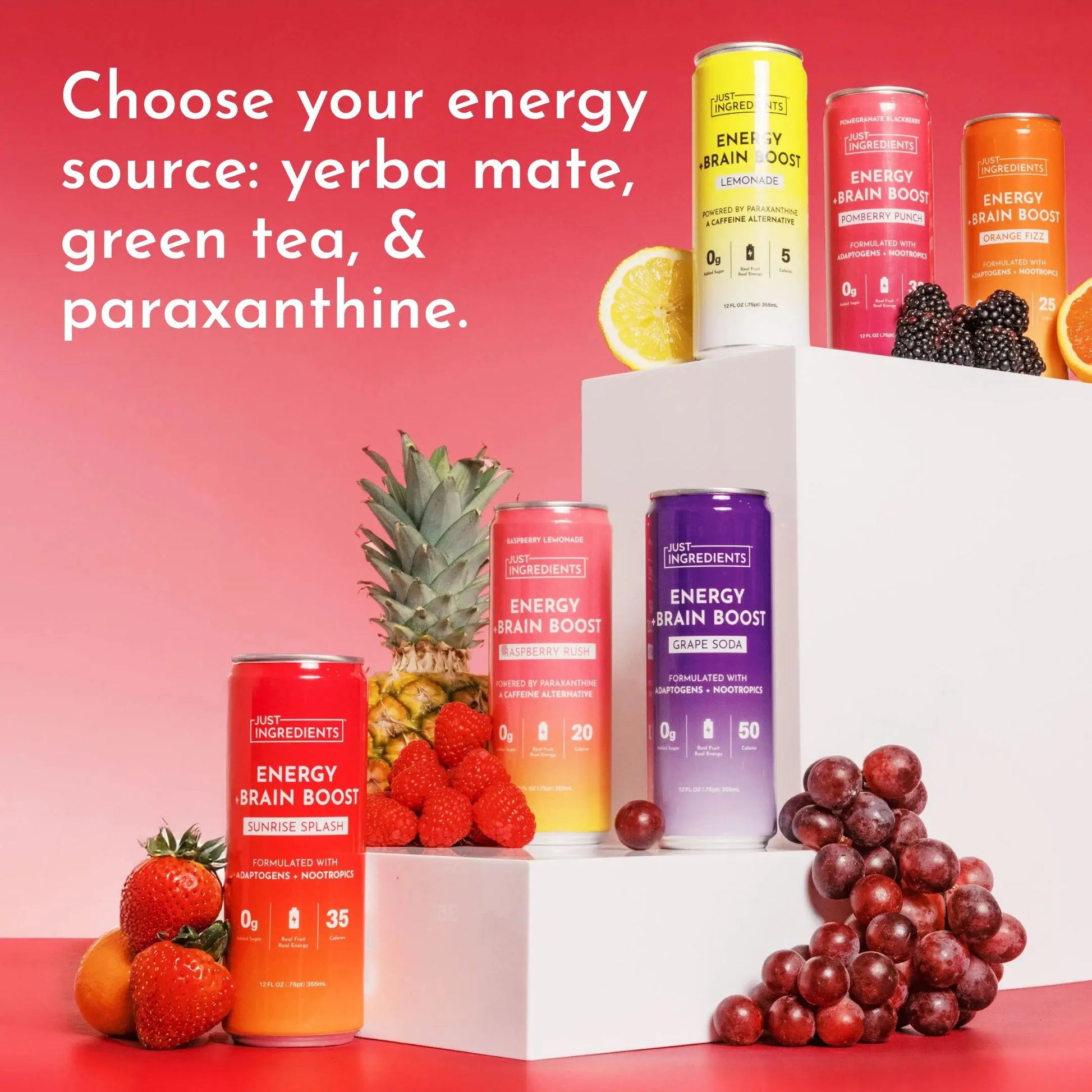 Just Ingredients Energy Drinks - Essentiallydestinyy