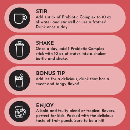 Just Ingredients Fruit Punch Probiotic (Kids) - Essentiallydestinyy
