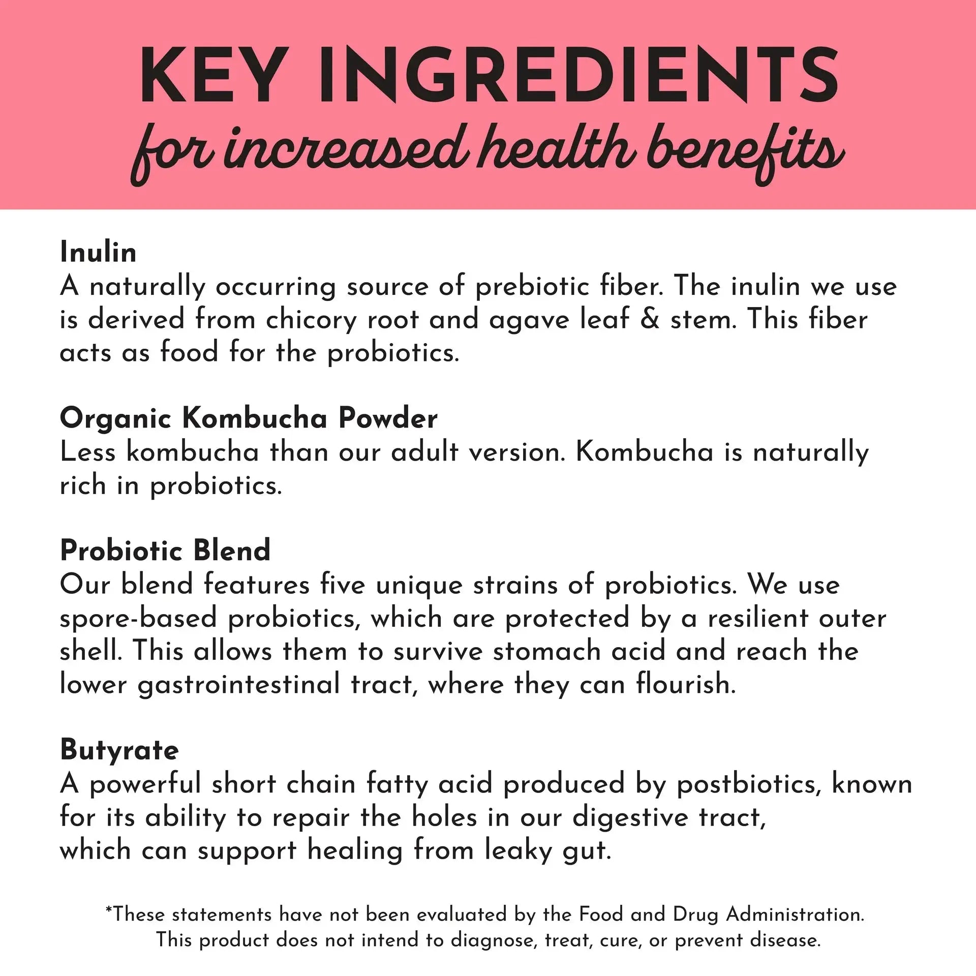 Just Ingredients Fruit Punch Probiotic (Kids) - Essentiallydestinyy