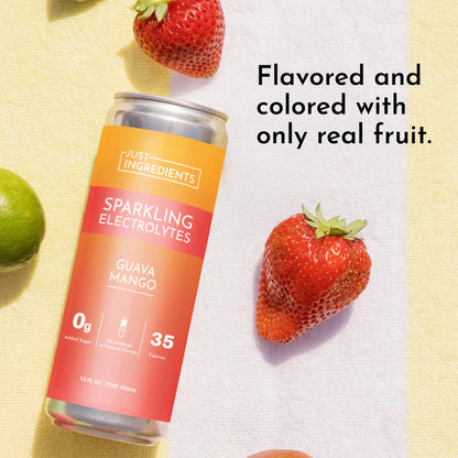 Just Ingredients Guava Mango Sparkling Electrolytes (8 pack) - Essentiallydestinyy