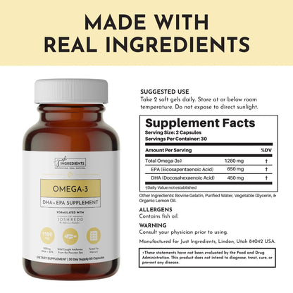 Just Ingredients Omega-3 Fish Oil - Essentiallydestinyy