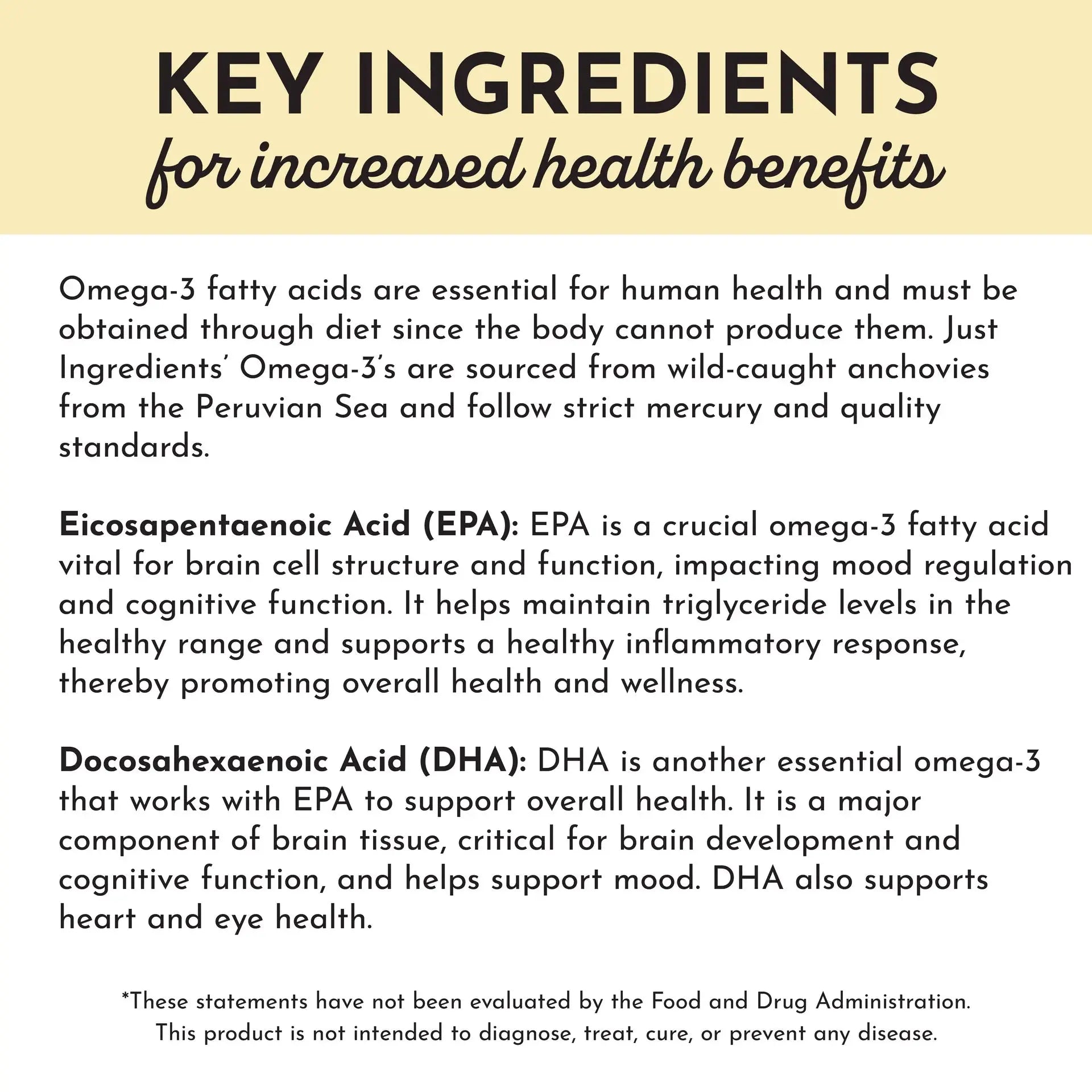 Just Ingredients Omega-3 Fish Oil - Essentiallydestinyy