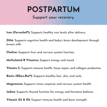 Just Ingredients Prenatal (+ Choline) + DHA + Iron (Gift Box) - Essentiallydestinyy