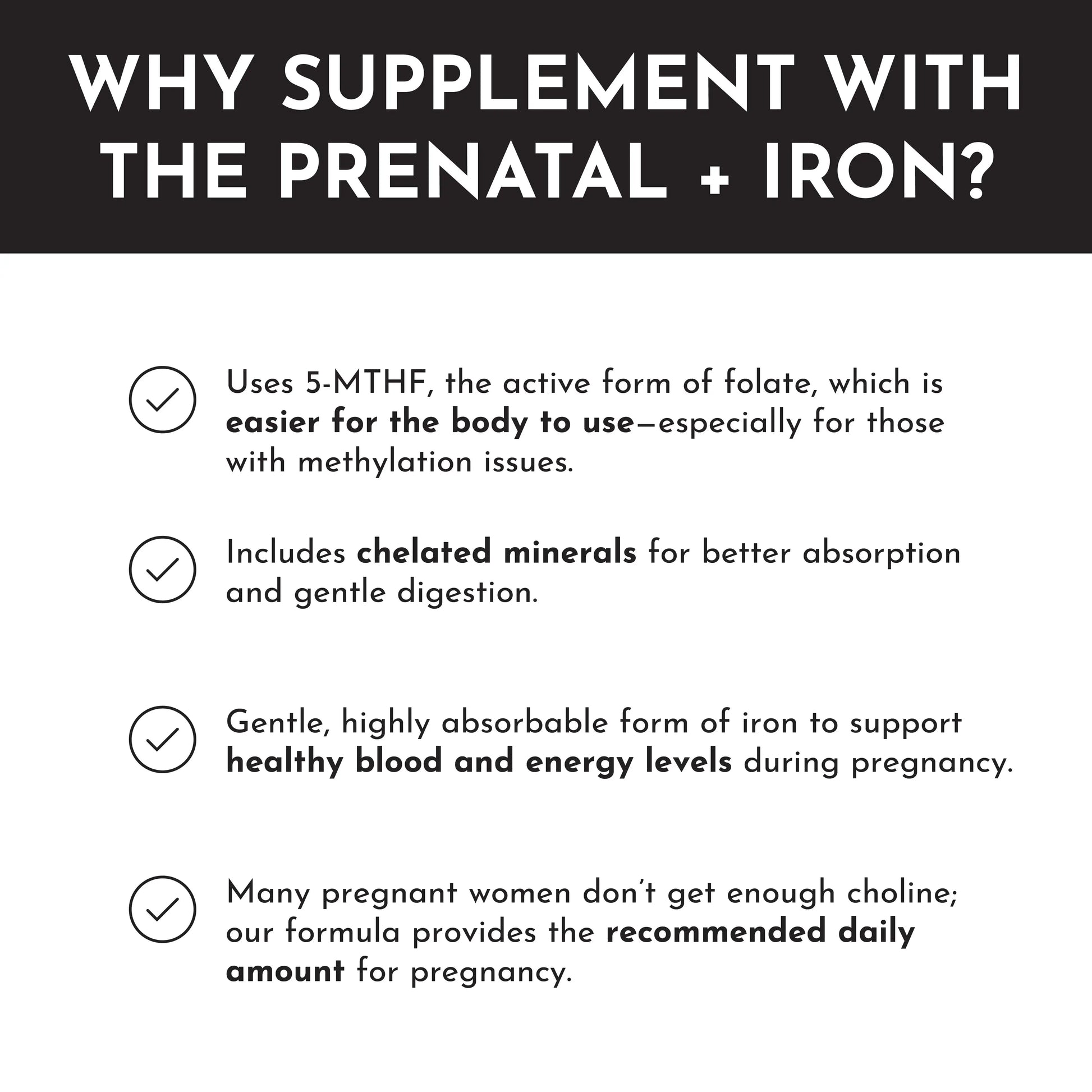 Just Ingredients Prenatal (+ Choline) + DHA + Iron (Gift Box) - Essentiallydestinyy