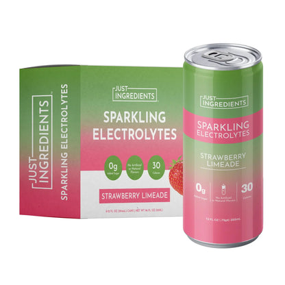 Just Ingredients Strawberry Limeade Sparkling Electrolytes (8 pack) - Essentiallydestinyy