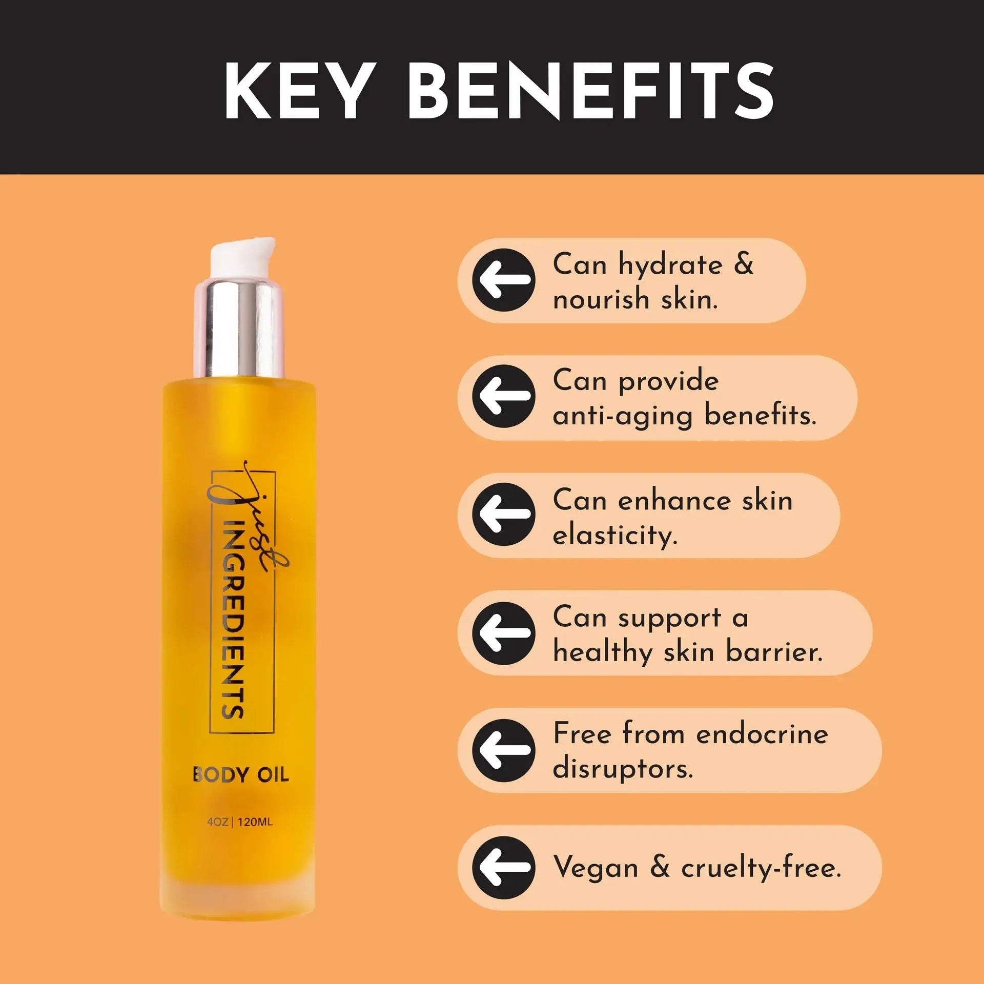 Just Ingredients Sweet Citrus Body Oil - Essentiallydestinyy
