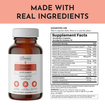 Just Ingredients Thyroid Support - Essentiallydestinyy