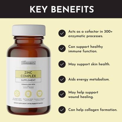 Just Ingredients Zinc Complex - Essentiallydestinyy