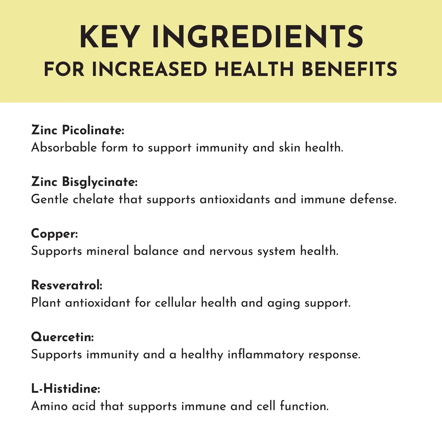 Just Ingredients Zinc Complex - Essentiallydestinyy