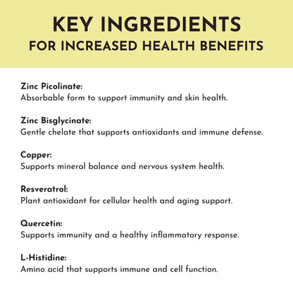 Just Ingredients Zinc Complex - Essentiallydestinyy