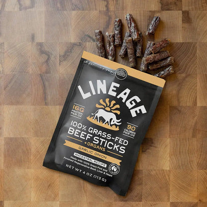 Lineage 100% Grass-Fed Beef Sticks - Essentiallydestinyy