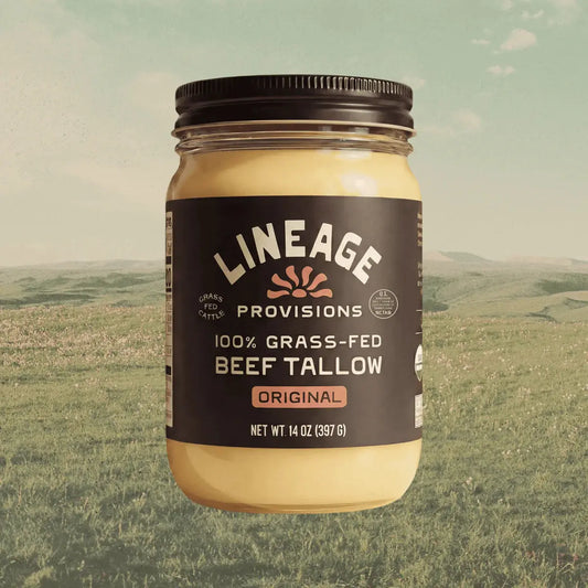 Lineage 100% Grass-Fed Regenerative Beef Tallow (2 Jars) - Essentiallydestinyy
