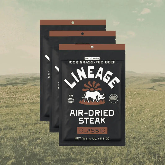 Lineage 100% Grass-fed Air-dried Steak (All Flavor Ingredients Listed) - Essentiallydestinyy
