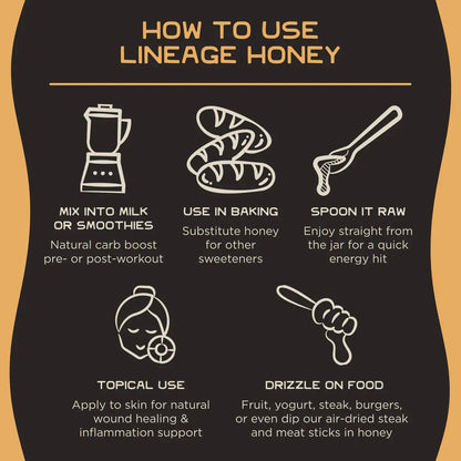 Lineage 100% Organic Raw Honey - Essentiallydestinyy
