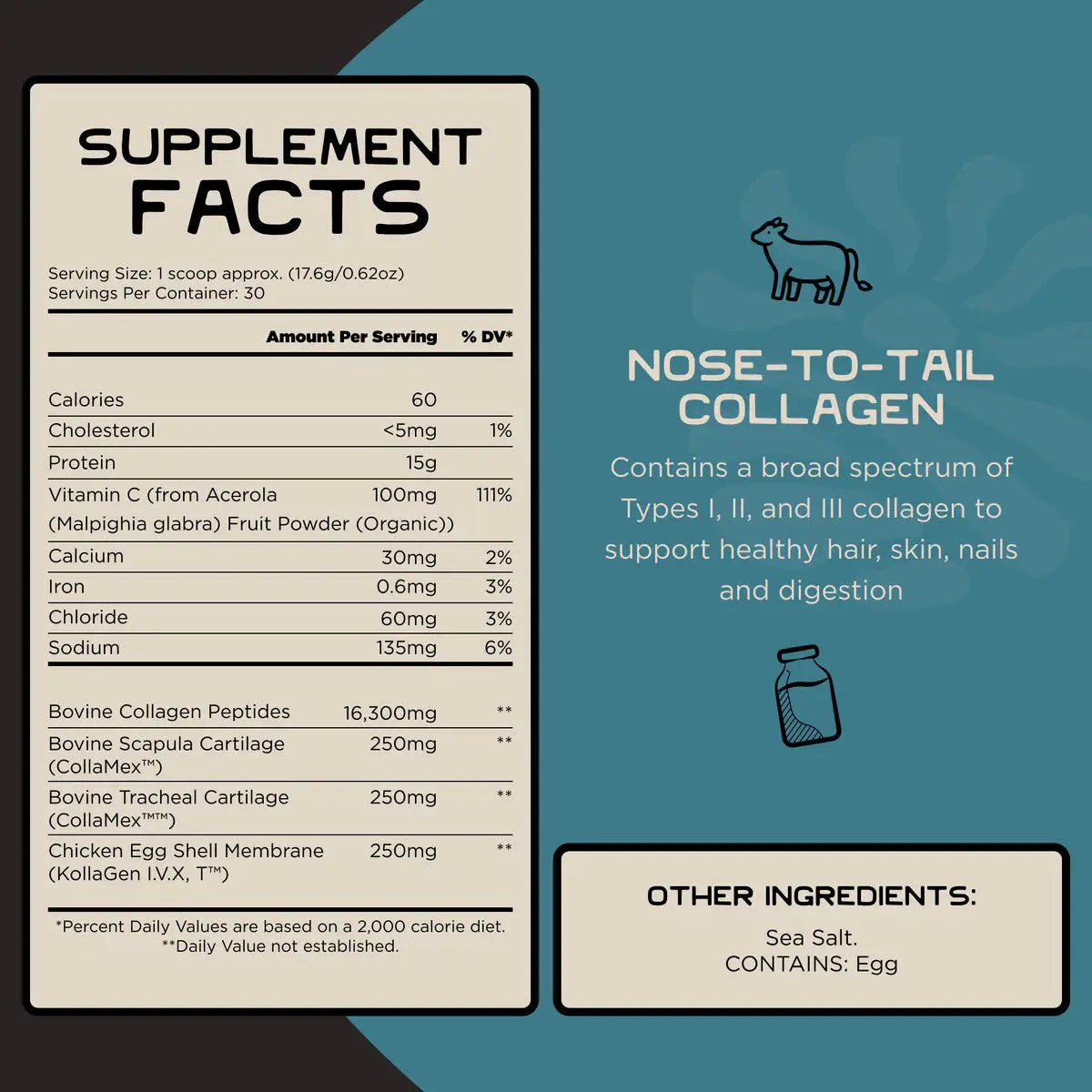 Lineage Grass-Fed Nose-to-Tail Collagen - Essentiallydestinyy