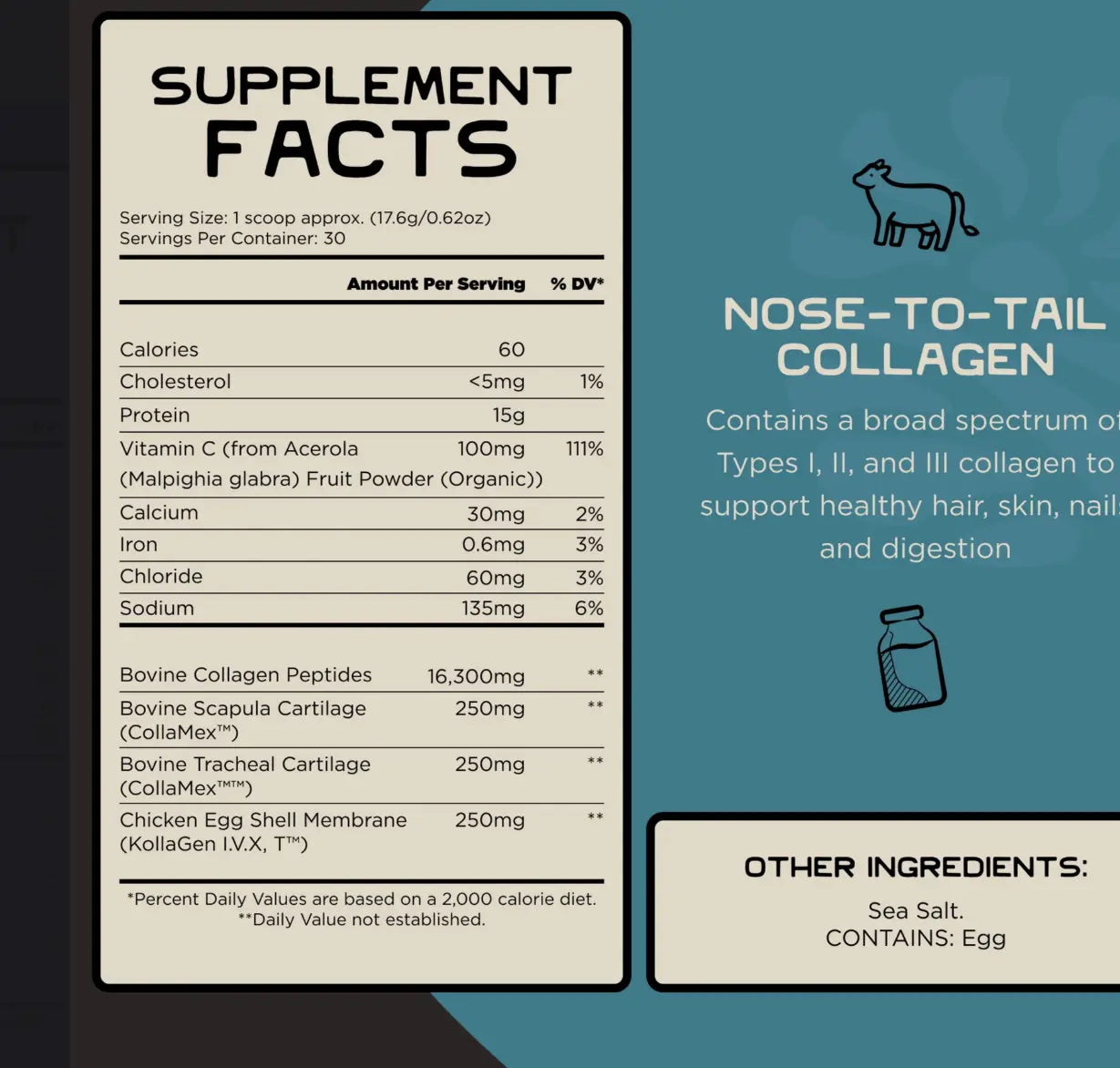 Lineage Grass-Fed Nose-to-Tail Collagen - Essentiallydestinyy