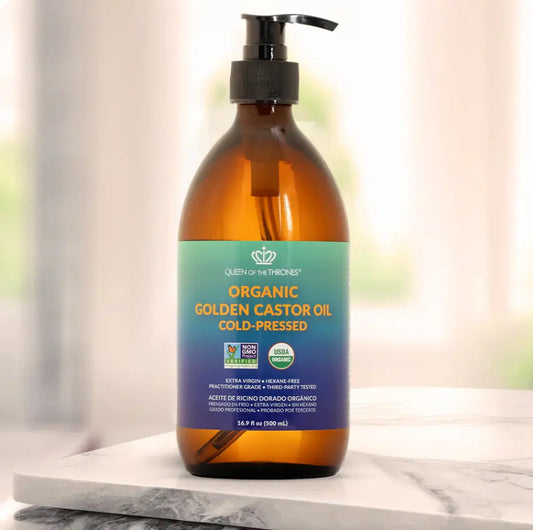 Organic Golden Castor Oil 16.9oz - Essentiallydestinyy