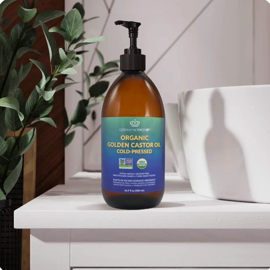 Organic Golden Castor Oil 16.9oz - Essentiallydestinyy