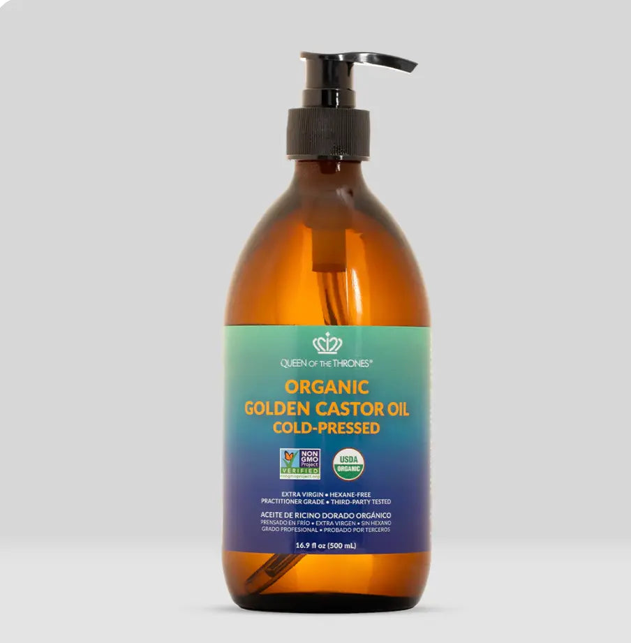 Organic Golden Castor Oil 16.9oz - Essentiallydestinyy