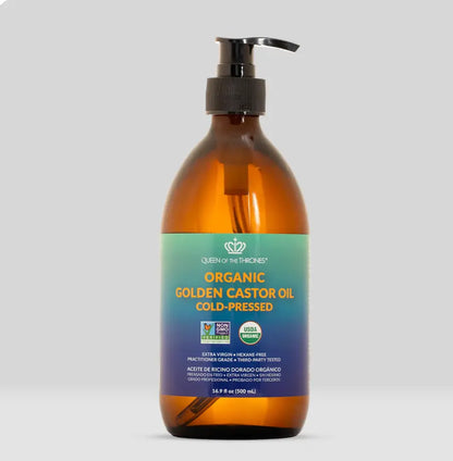 Organic Golden Castor Oil 16.9oz - Essentiallydestinyy