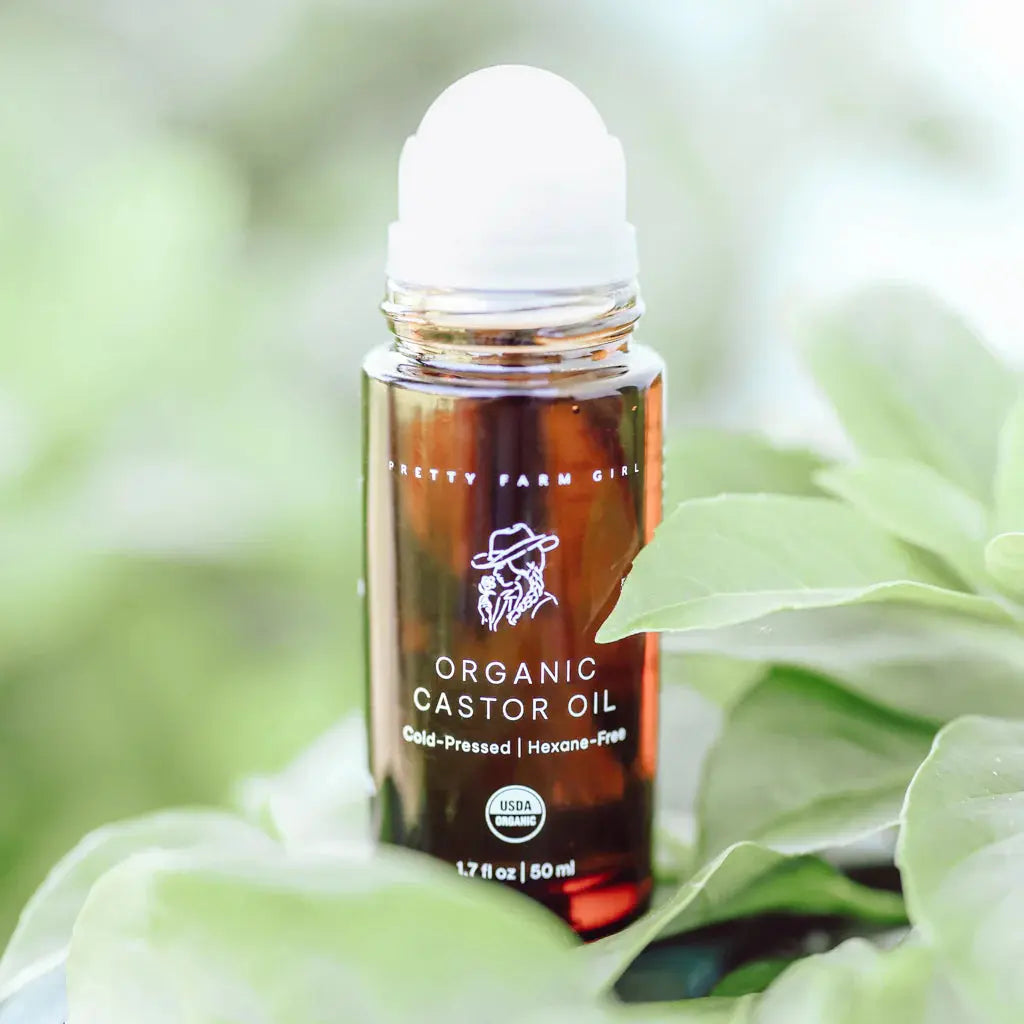 Pretty Farm Girl | Organic Castor Oil Roller with Rose Quartz - Essentiallydestinyy