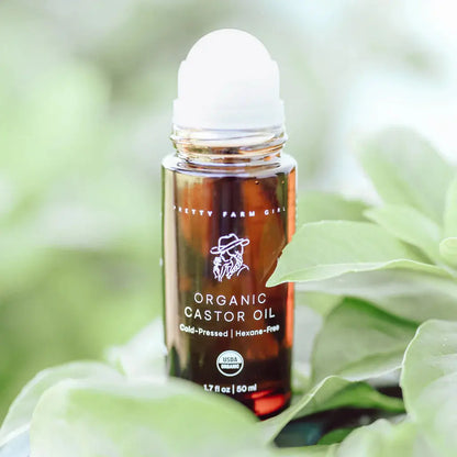 Pretty Farm Girl | Organic Castor Oil Roller with Rose Quartz - Essentiallydestinyy