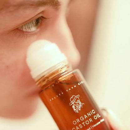 Pretty Farm Girl | Organic Castor Oil Roller with Rose Quartz - Essentiallydestinyy