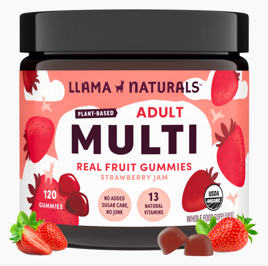 Adult Whole Food Multivitamin Gummies, Strawberry (120 ct)