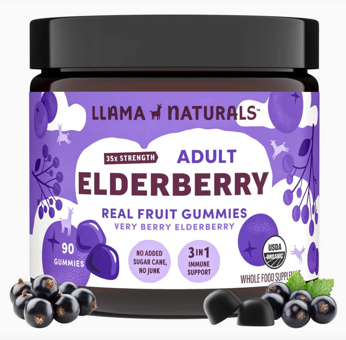 Adults Elderberry Immunity Gummies (90 ct)