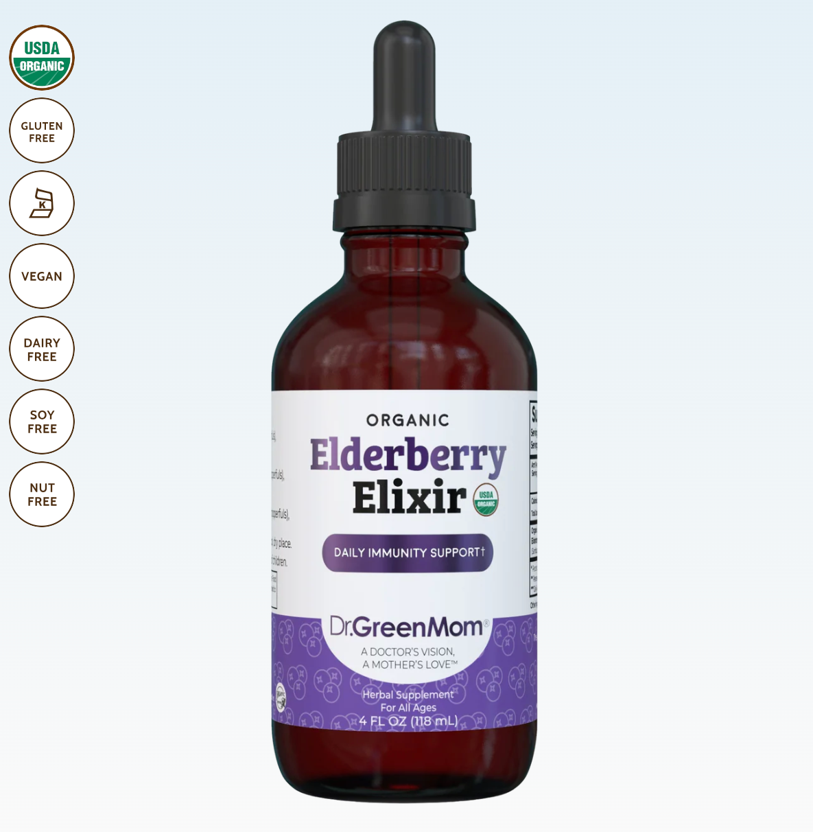 Dr GreenMom Elderberry Elixir