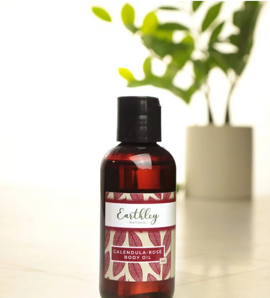 Earthley's Calendula-Rose Body Oil