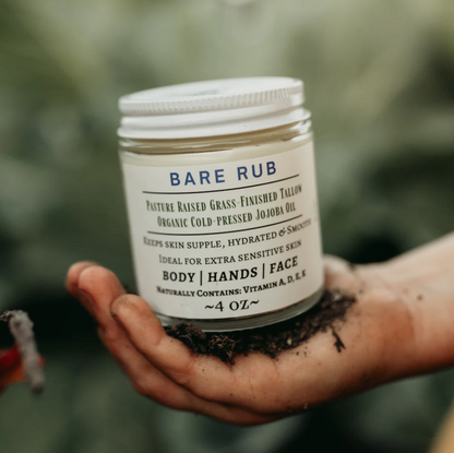 Fancy Farm Skincare Plain Bare Rub (Glass Jar)