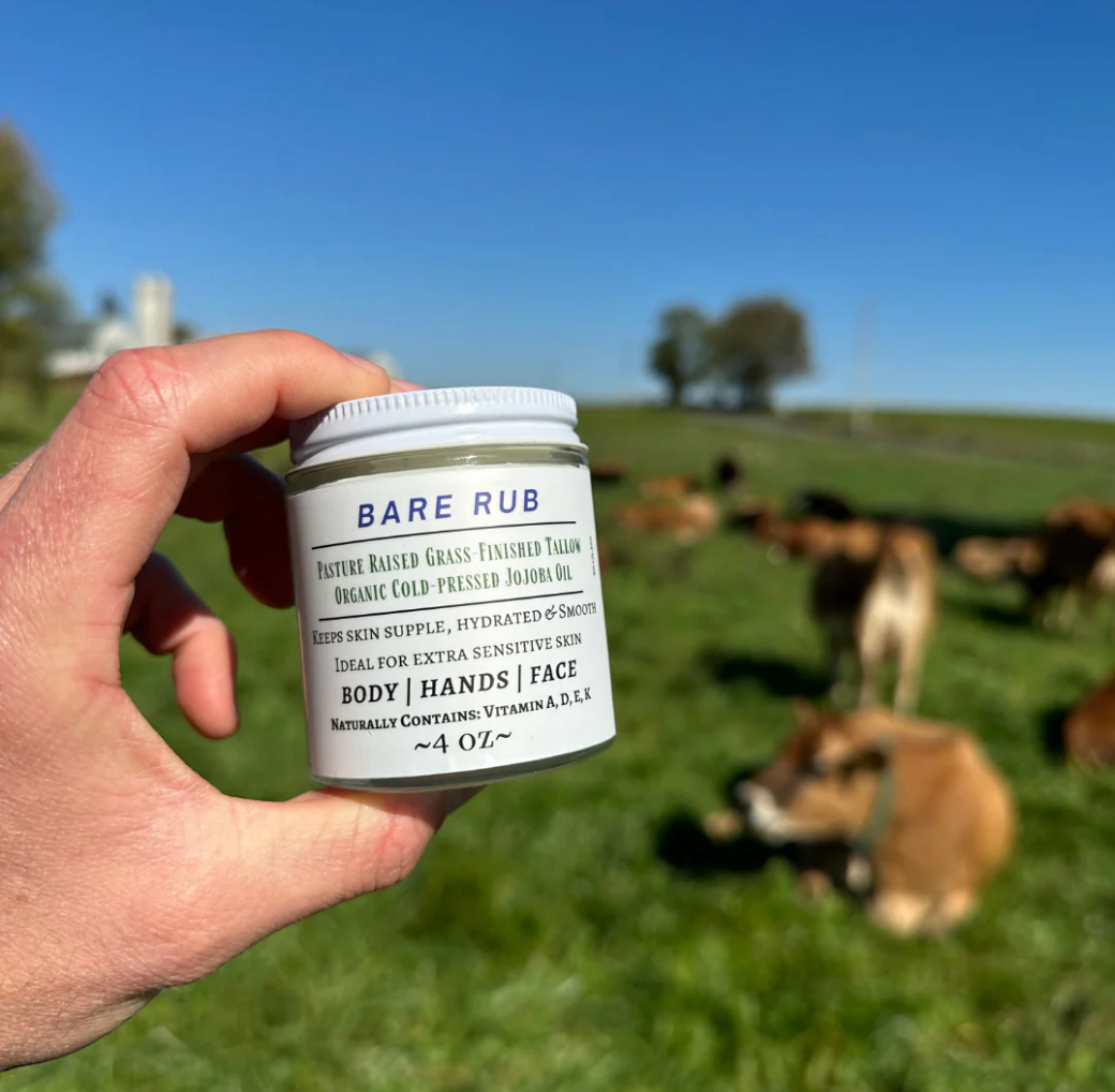 Fancy Farm Skincare Plain Bare Rub (Glass Jar)