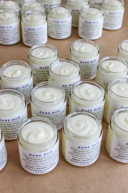 Fancy Farm Skincare Plain Bare Rub (Glass Jar)