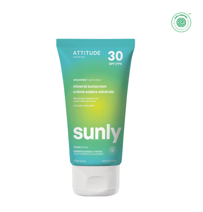 Attitude Living Sunly Mineral Sunscreen SPF 30 (Unscented)