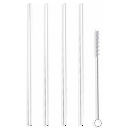 Hummingbird (Straight) Glass Straws