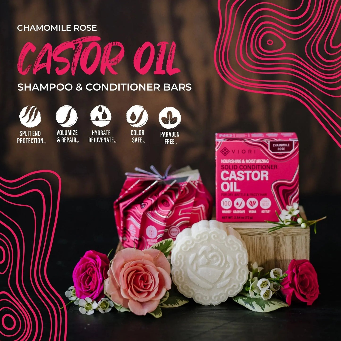 Viori Essential Oil Conditioner Bar (Chamomile Rose) - Essentiallydestinyy