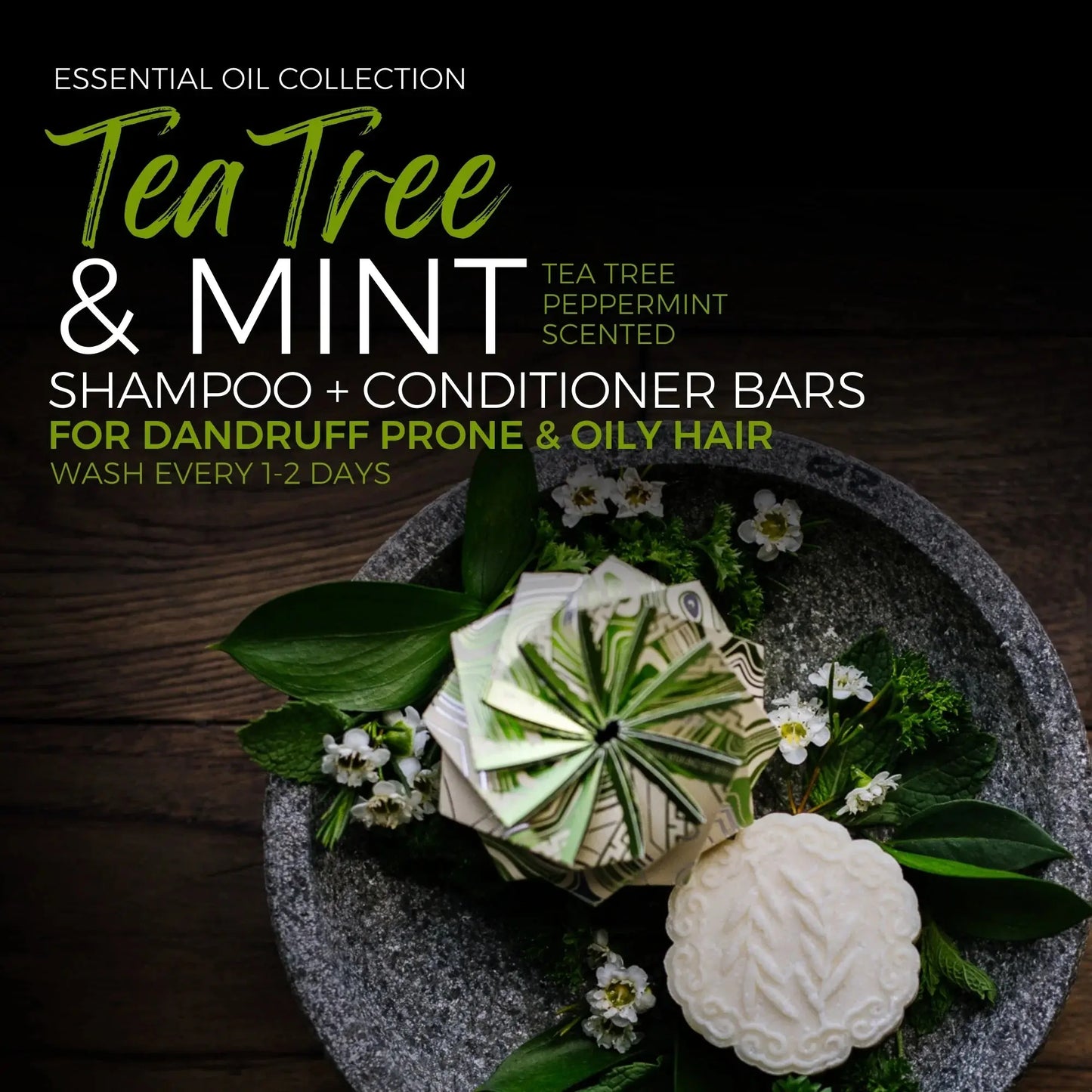 Viori Essential Oil Shampoo Bar (Tea Tree Mint) - Essentiallydestinyy