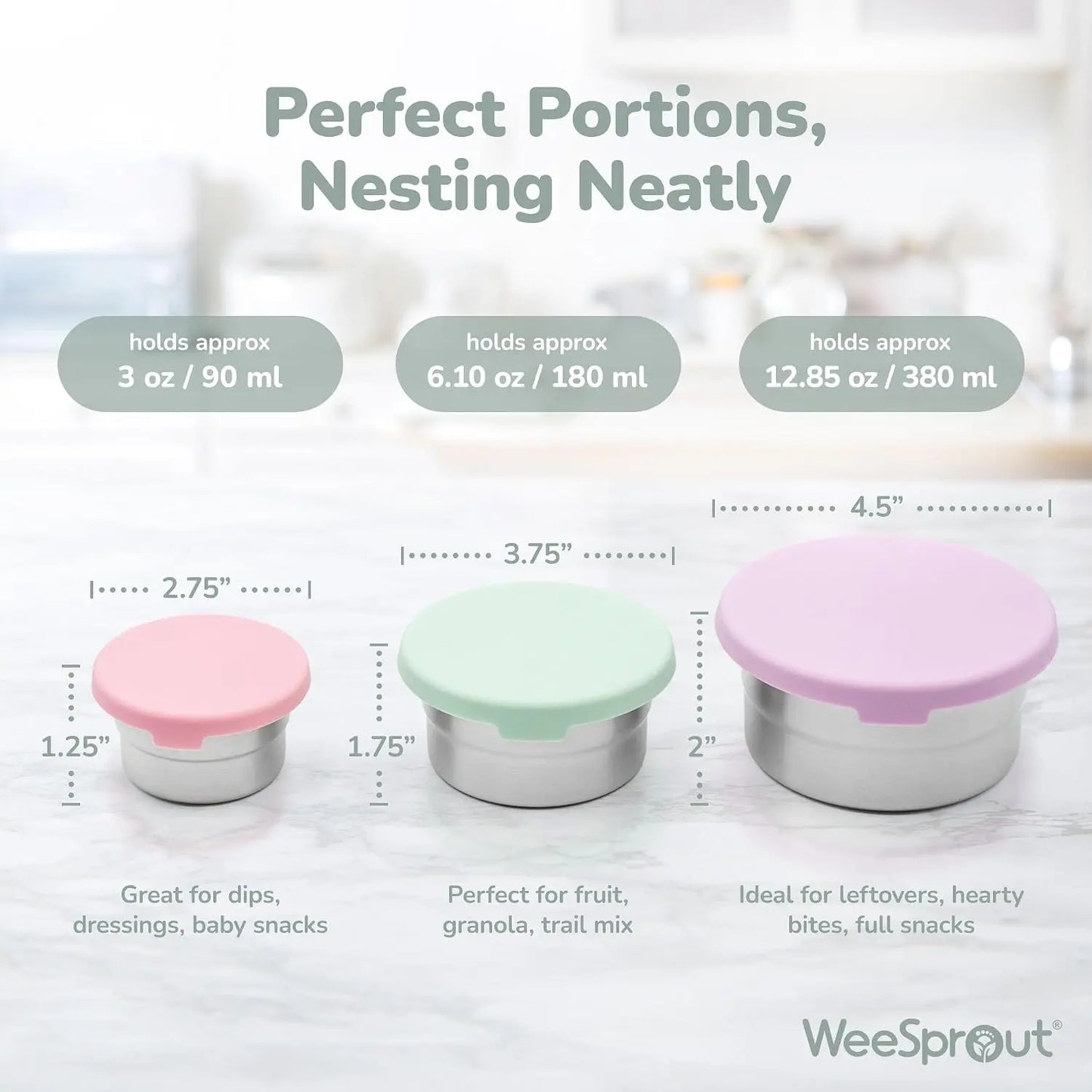 WeeSprout | Preschool Lunchbox Essentials Bundle (Age 3+) - Essentiallydestinyy