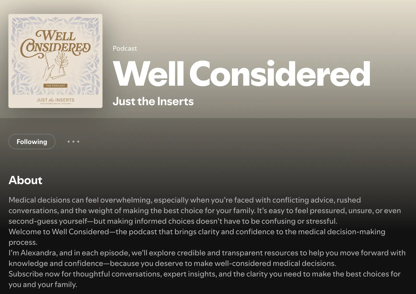 Well Considered - Just the Inserts - Essentiallydestinyy
