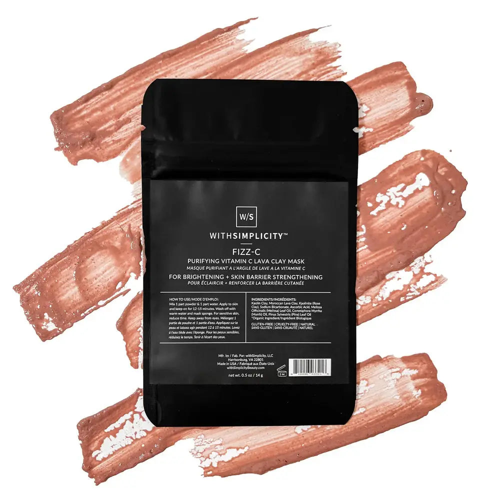 With Simplicity Fizz-C | Purifying Vitamin C Lava Clay Mask - Essentiallydestinyy